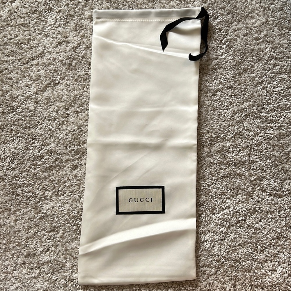 Gucci Satin Shoe Dust Bag 16” x 6.5”
